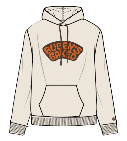 Photograph of product: Bubby's Baked | Bone Unisex Hoodie-Large