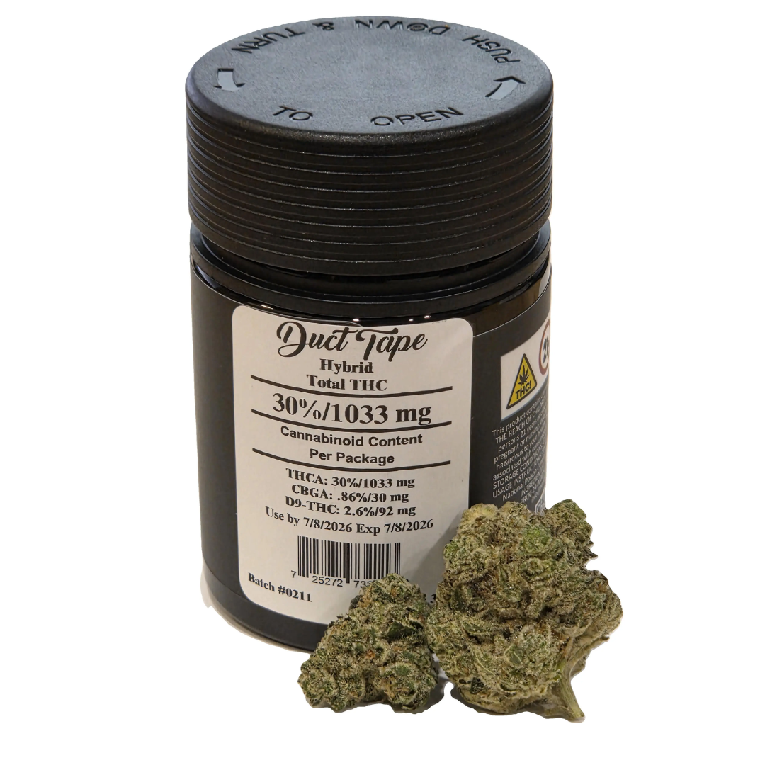 Photograph of product: Heady Tree - 3.5g Flower Jar - Duct Tape
