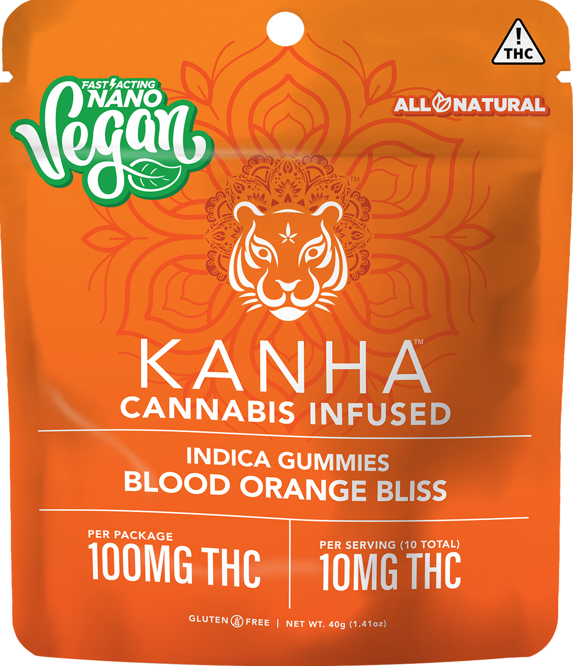 Photograph of product: Orange Indica Gummies 10pk