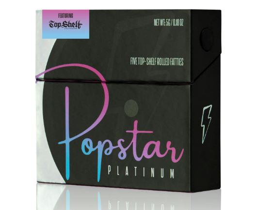 Photograph of product: Blue Dream Platinum Preroll 5pk 5g Popstar