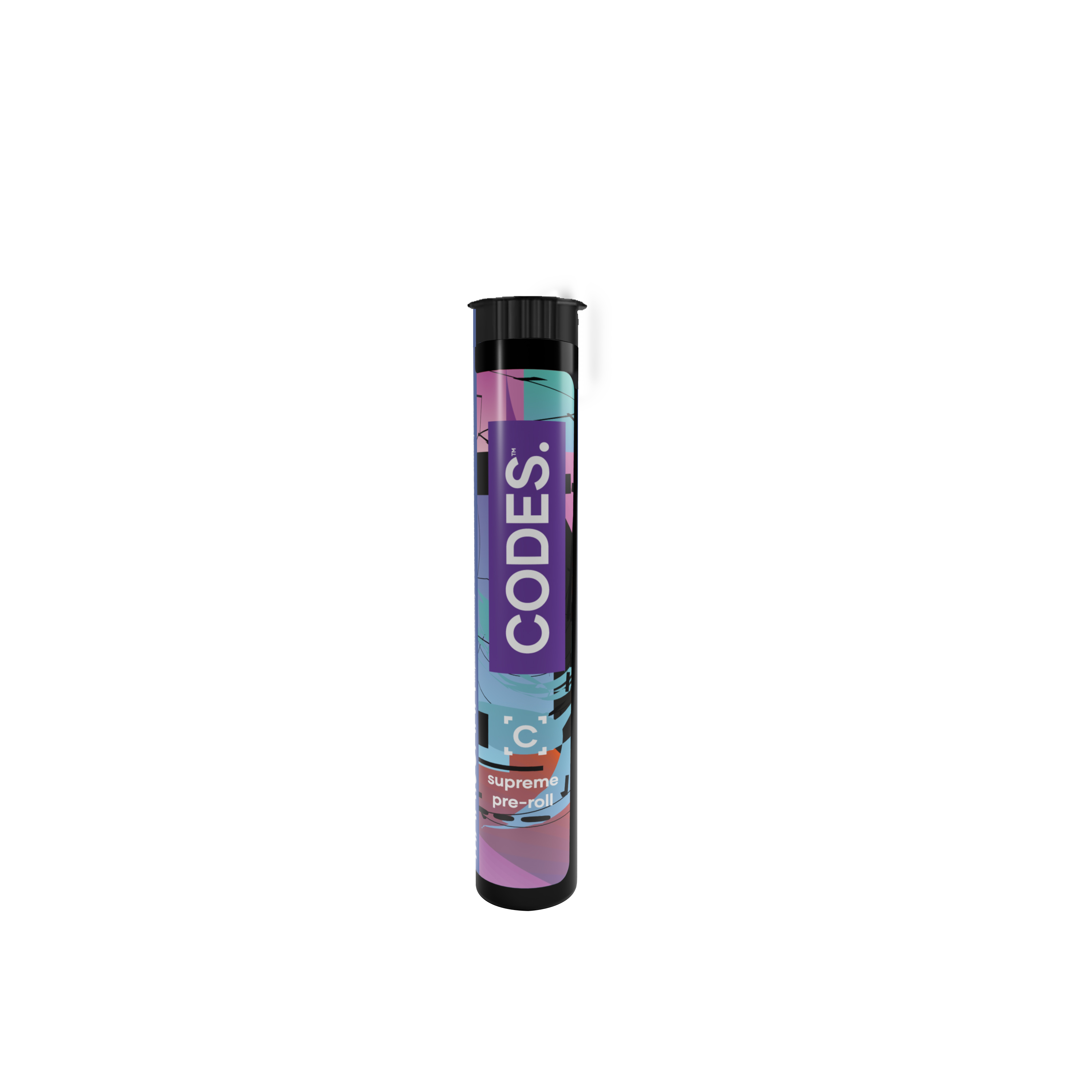 Photograph of product: Codes - Xtreme Infused Pre-Roll San Fermodo Skunk x Tangerine - 1g