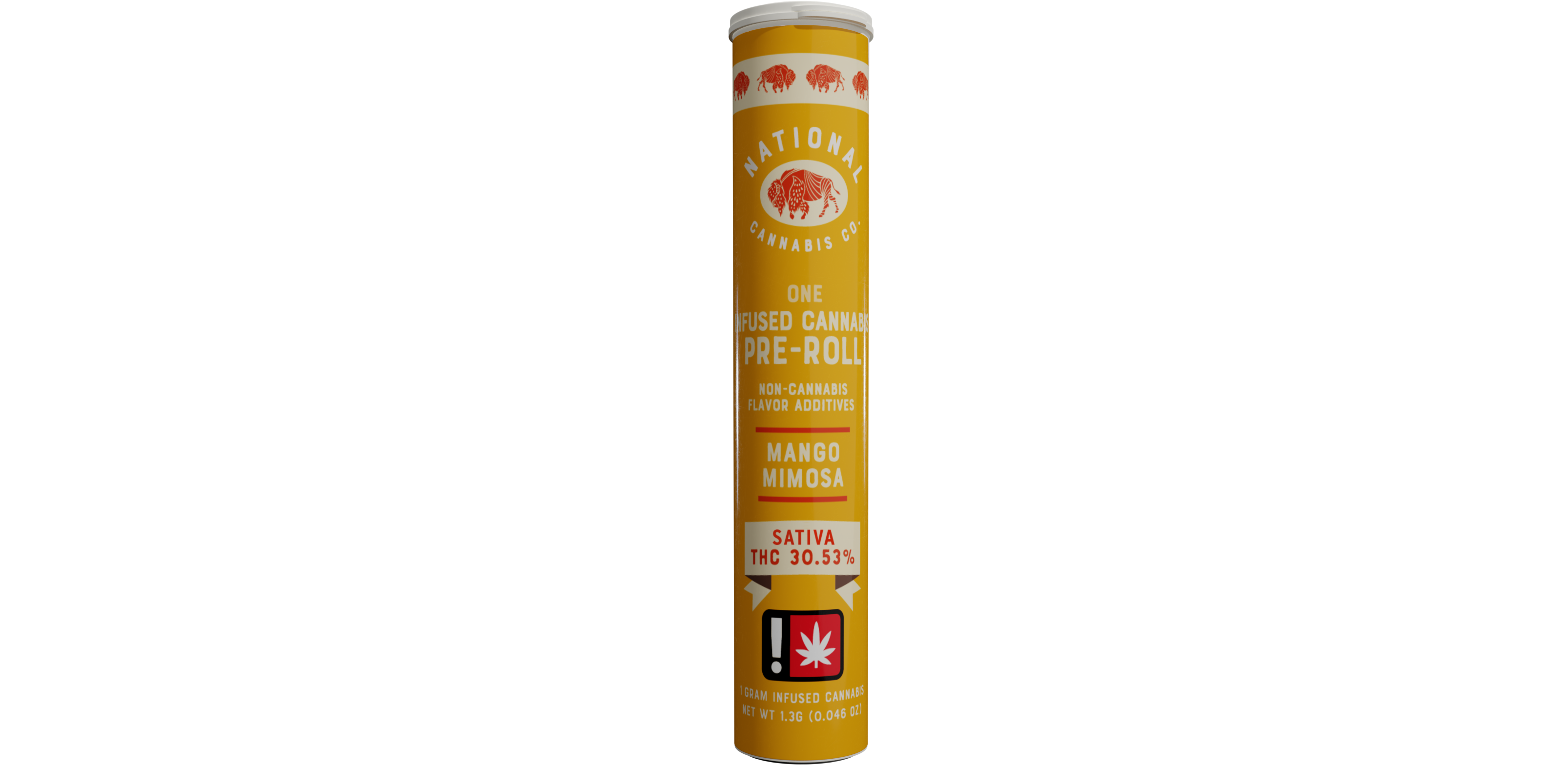 Photograph of product: National Oui'd Co Fruit Terpene Infused PreRoll | Oui'd | Mango Mimosa