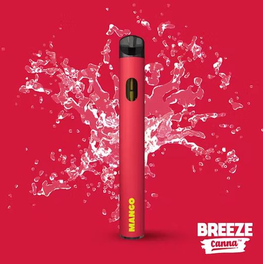 Photograph of product: Breeze Distillate All-in-One Vape - Mango