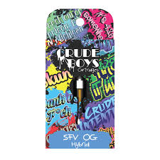 Photograph of product: Crude Boys - Vape Cart - SFV OG