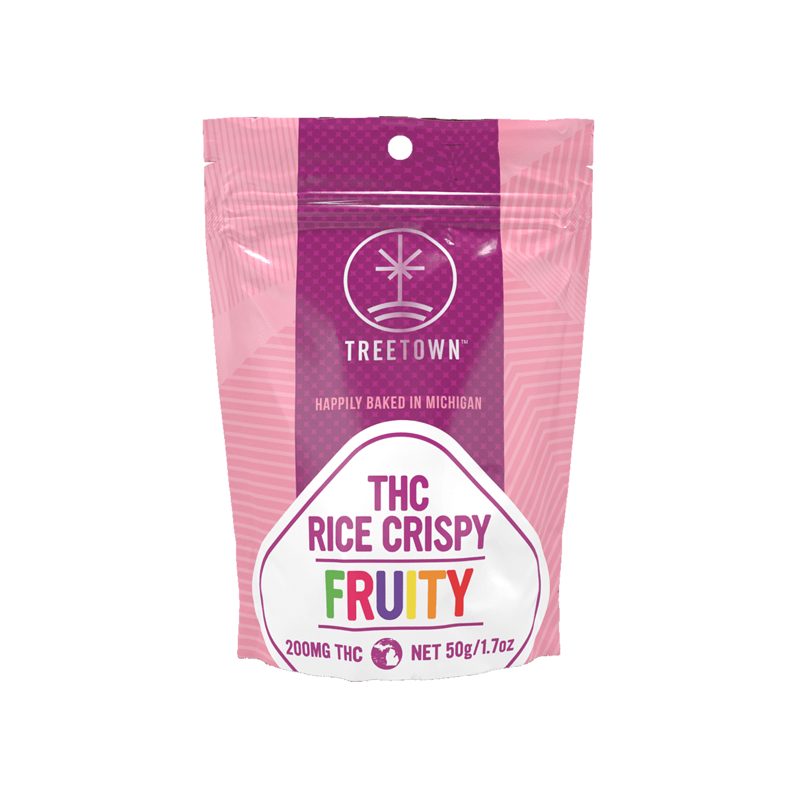 Photograph of product: Fruity Crispy Rice Square (200mg TH-oui)