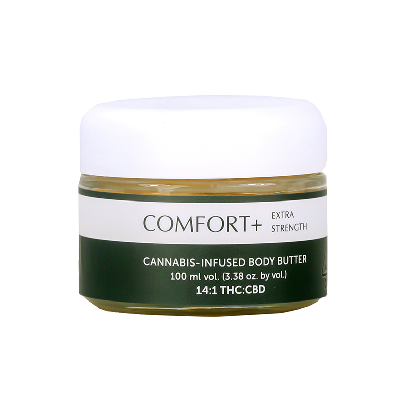 Photograph of Product: Comfort Plus 100ml Body Butter 14:1 Thc:Cbd