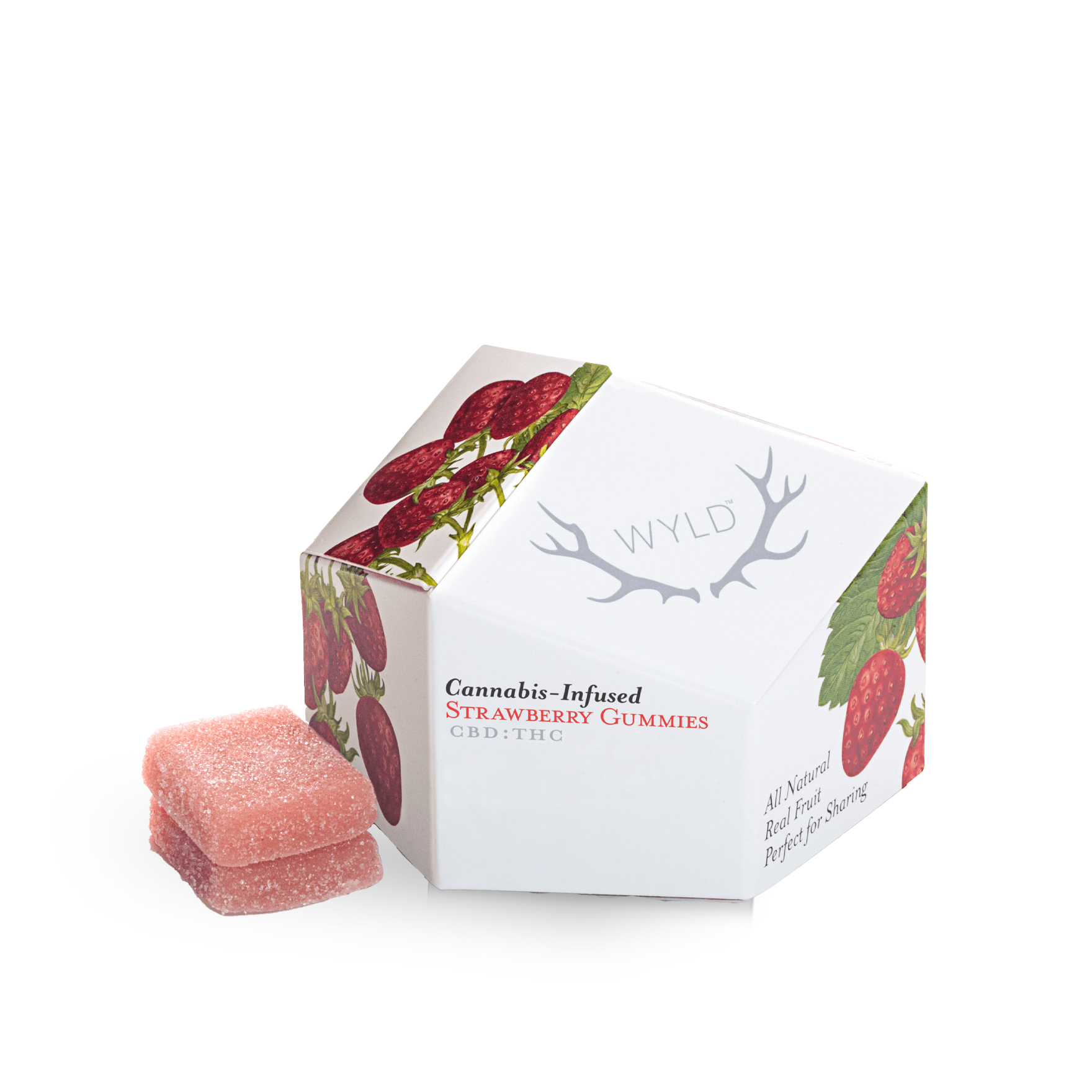 Photograph of product: Strawberry CBD:TH-oui Gummy - 100mg