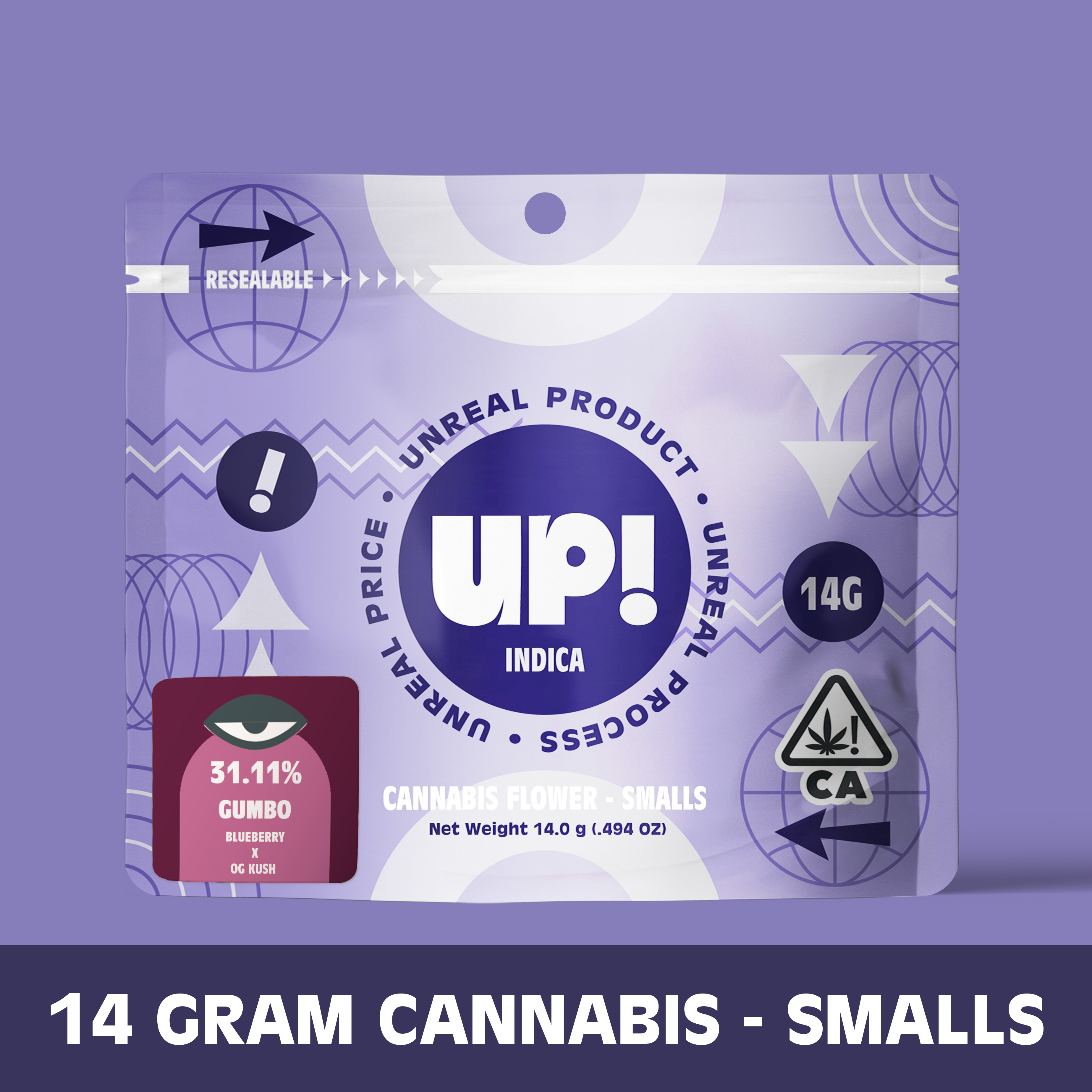 Photograph of product: UP! - Gumbo (Oui'd) Oui'd Smalls 14g