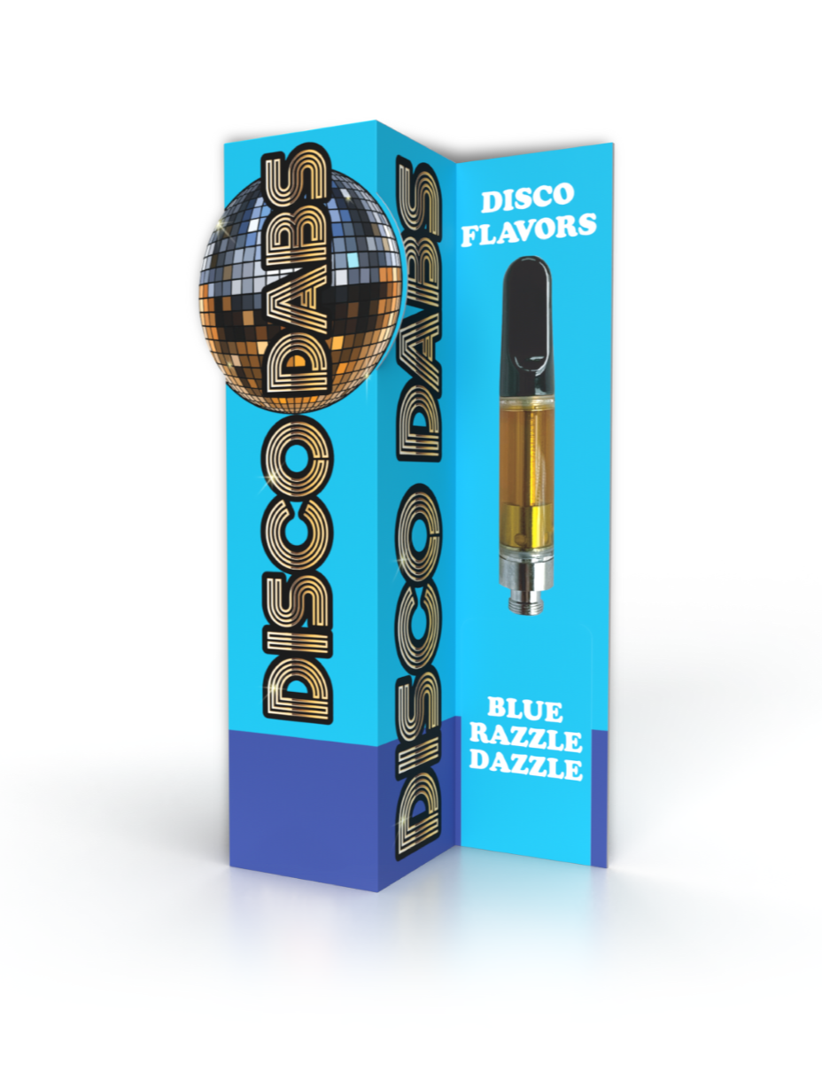 Photograph of product: Disco Dabs: Blue Razzle Dazzle Flavored Cartridge