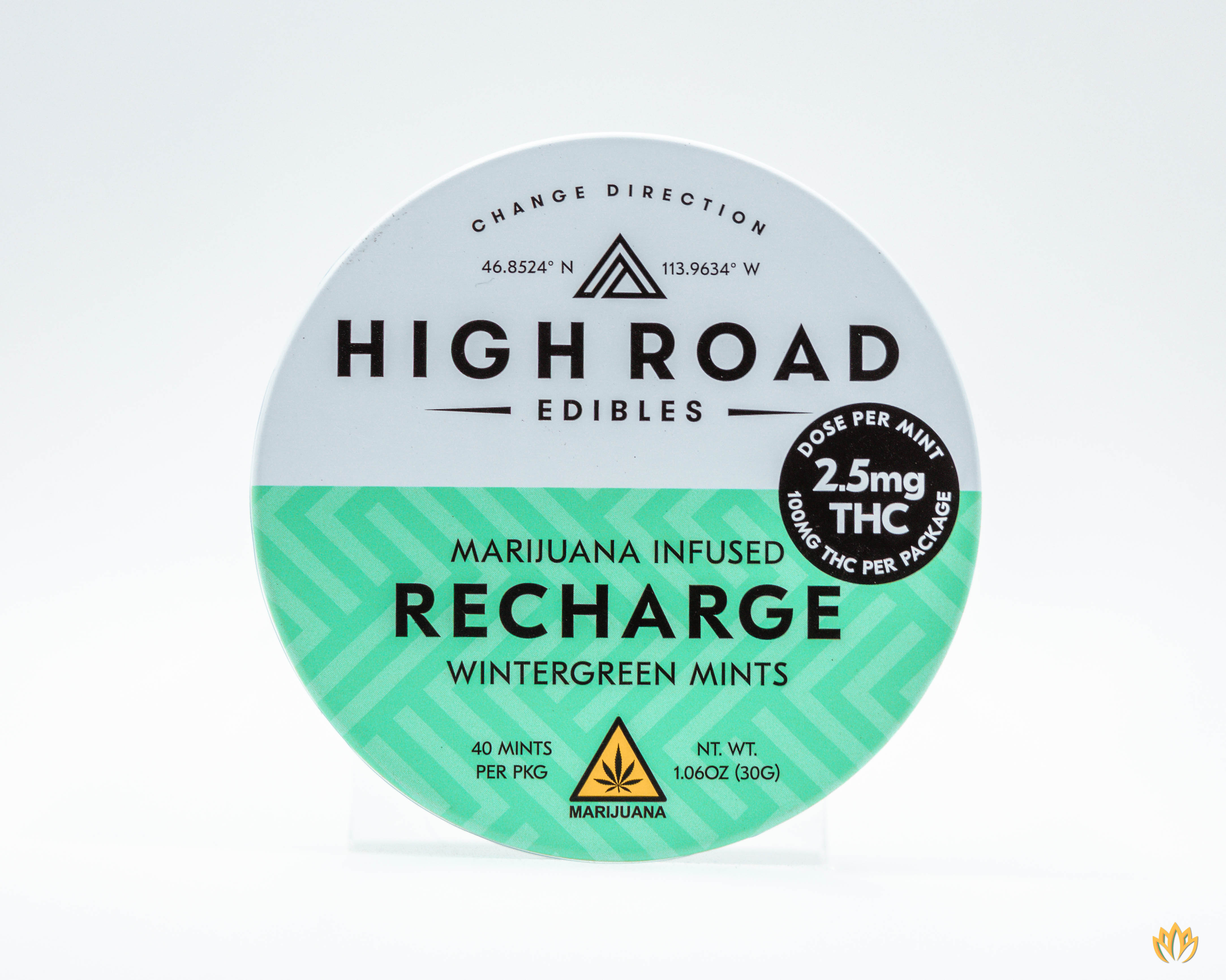 Photograph of product: High Road Wintergreen Mint 2.5mg 40ct