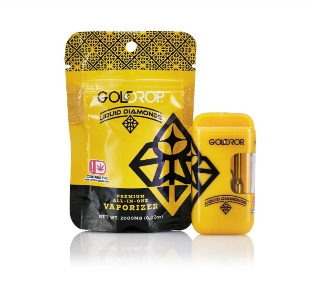 Photograph of product: Blue Cheese - Gold Drop Liquid Diamond Disposable