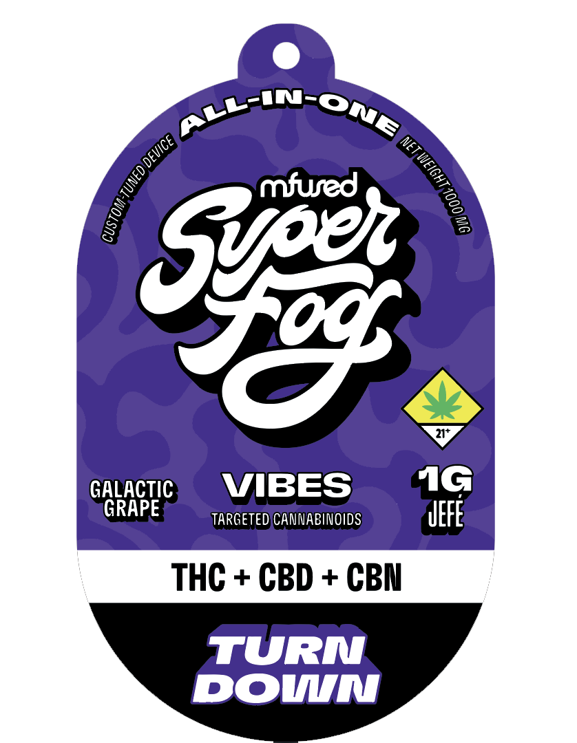 Photograph of product: MFUSED - Vibes Disposable - Turn Down 1:1:1