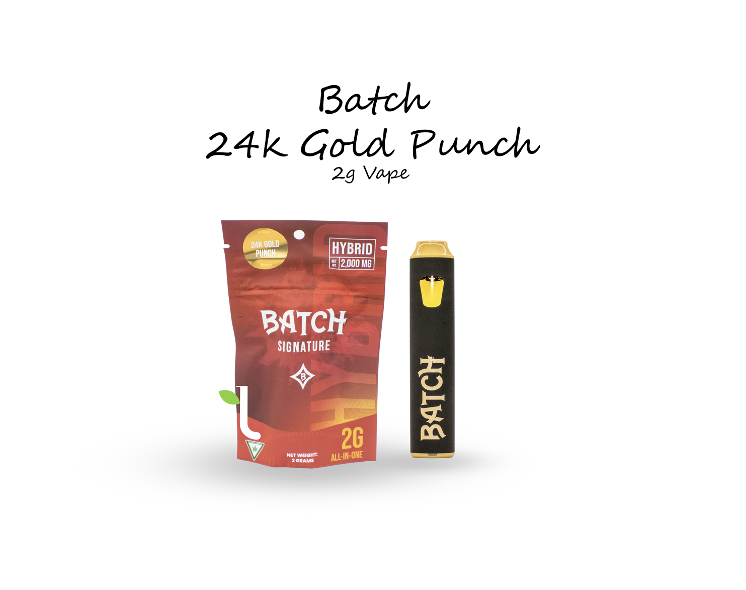 Photograph of product: Batch Signature | 24K Gold Punch | Hybrid | 2g