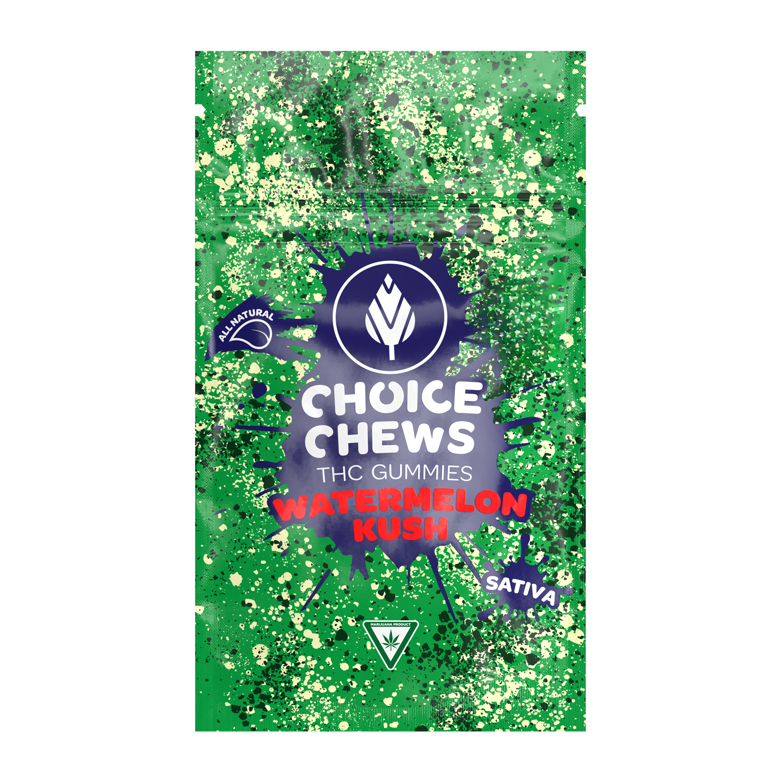 Photograph of product: CHOICE | WATERMELON KUSH | Oui'd | GUMMIES | 100MG | REC