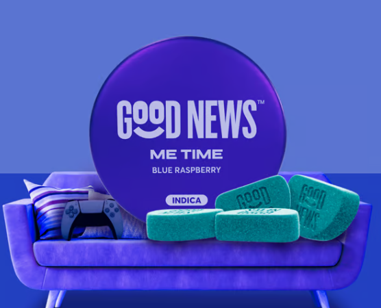 Photograph of product: Good News | Me Time Blue Raspberry | 10pk/100mg