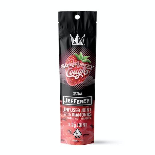 Photograph of product: 2. West Coast Cure 1.2g Diamond Infused Jefferey Pre Rolls - Strawberry Cough (S) - 
