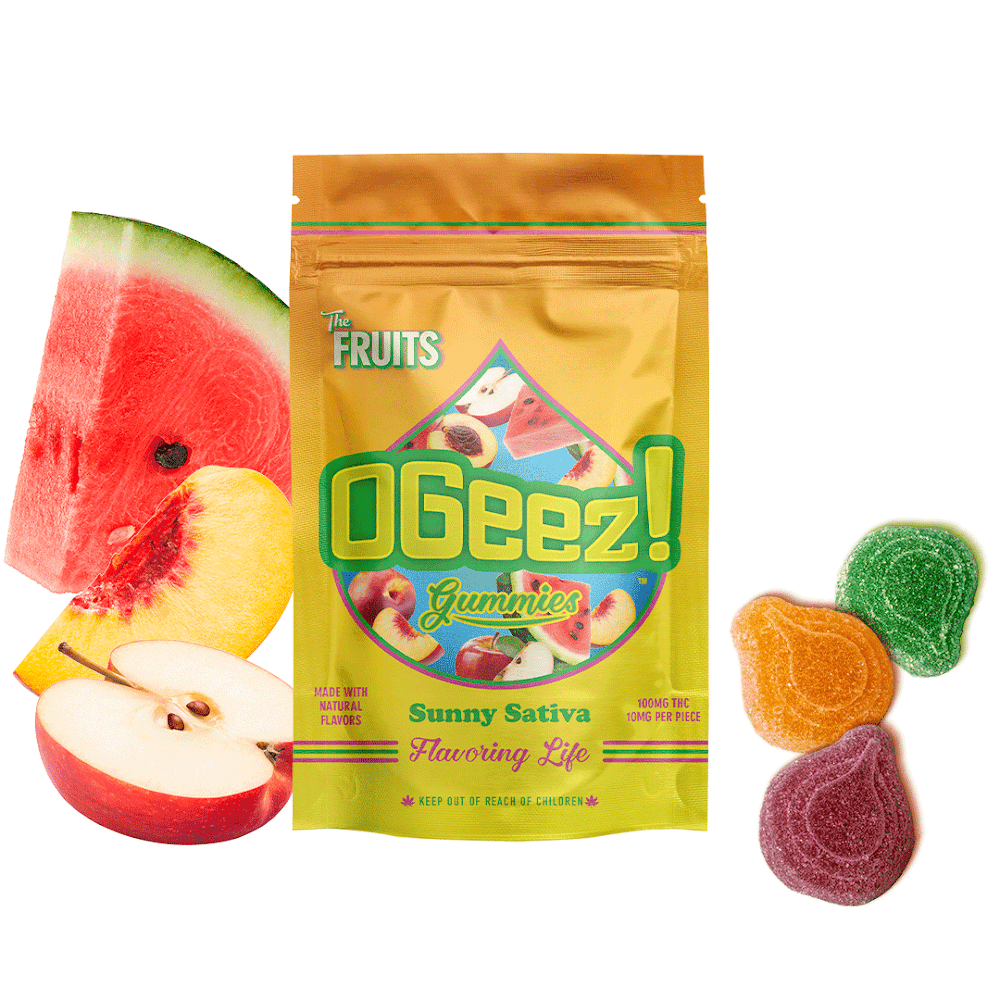 Photograph of product: Ogeez! The Fruit Oui'd Gummies 10mg/100mg