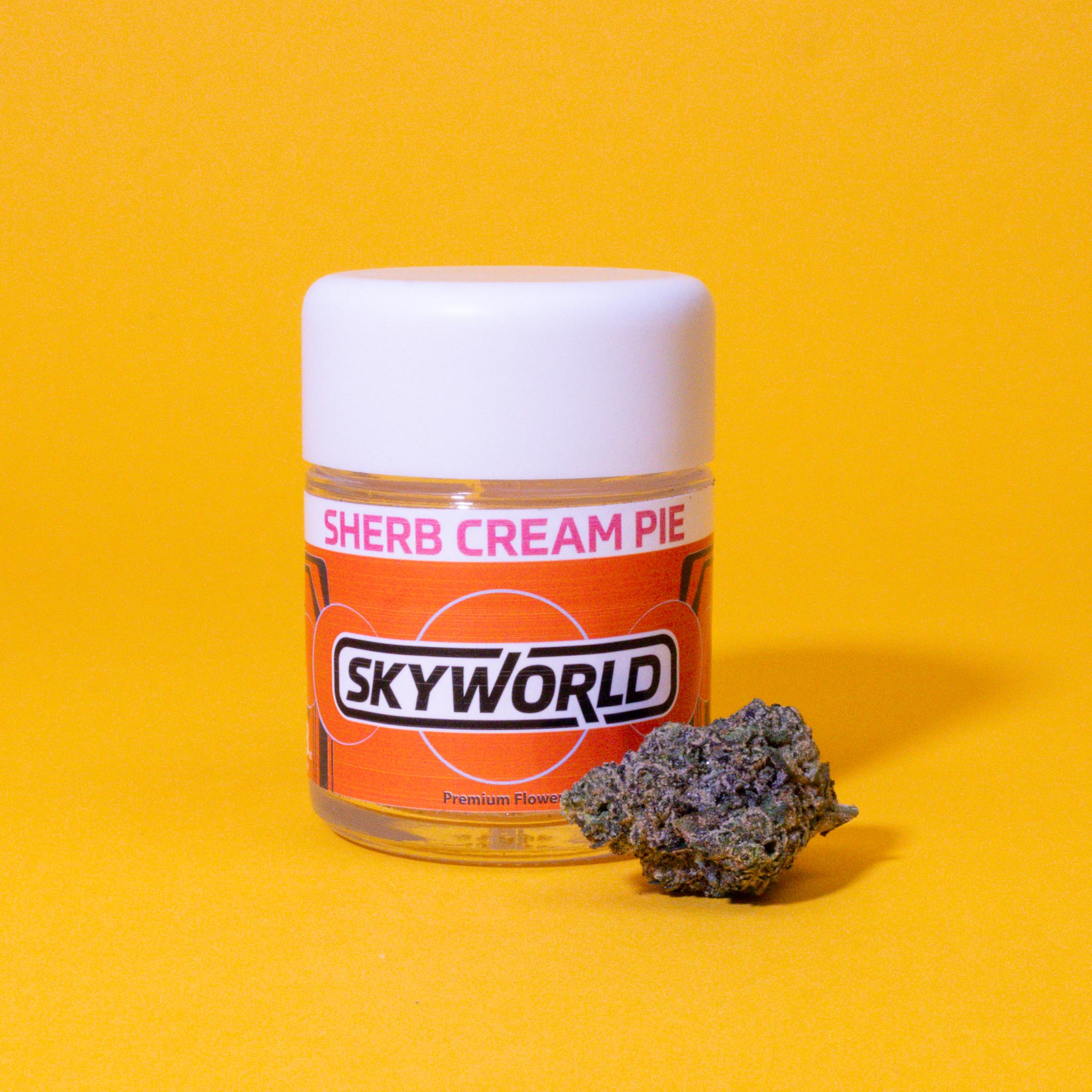 Photograph of product: Sherb Cream Pie- SKYWORLD- Flower - 3.5g
