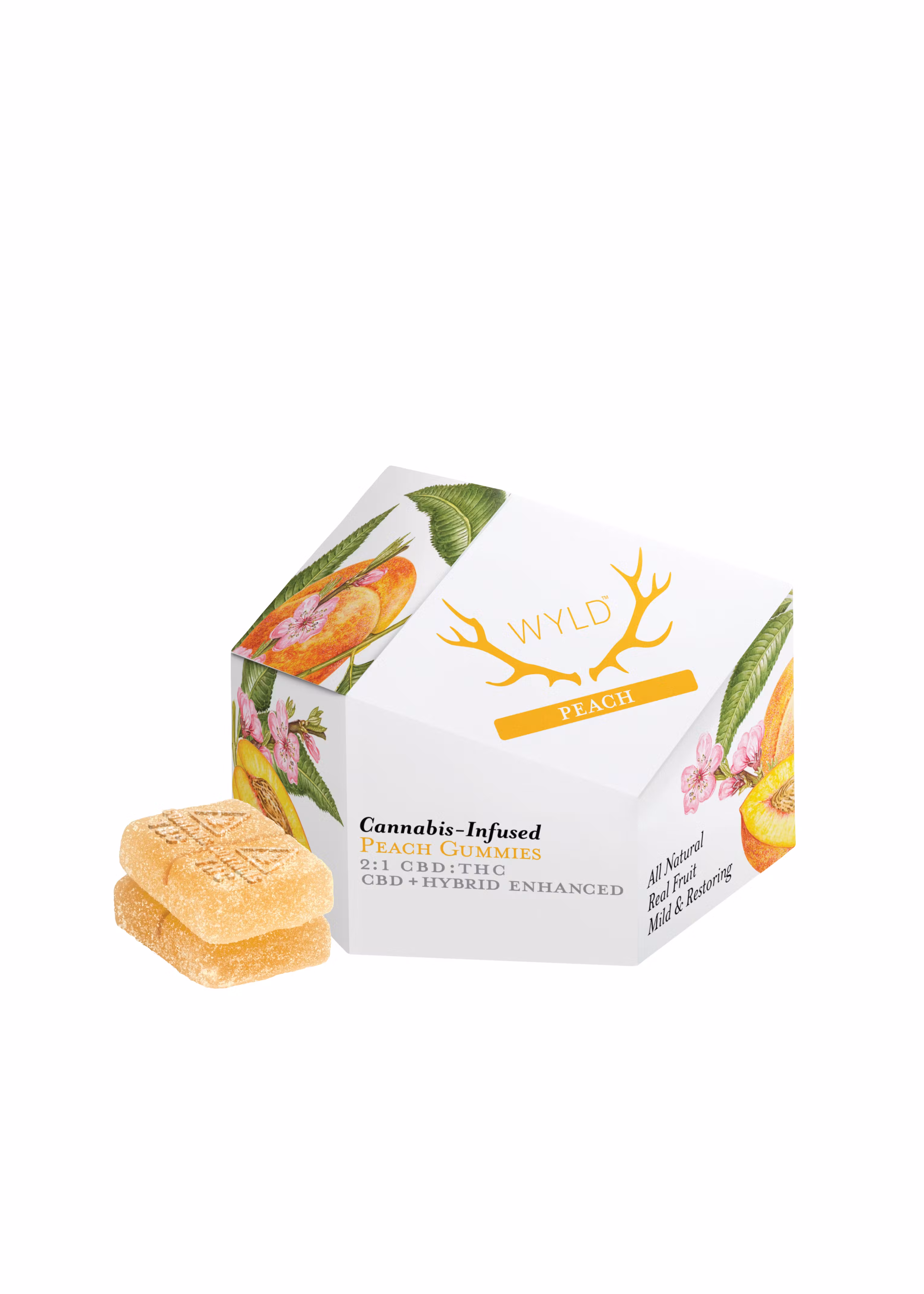 Photograph of product: Peach | 50mg TH-oui : 100mg CBD (1:2)