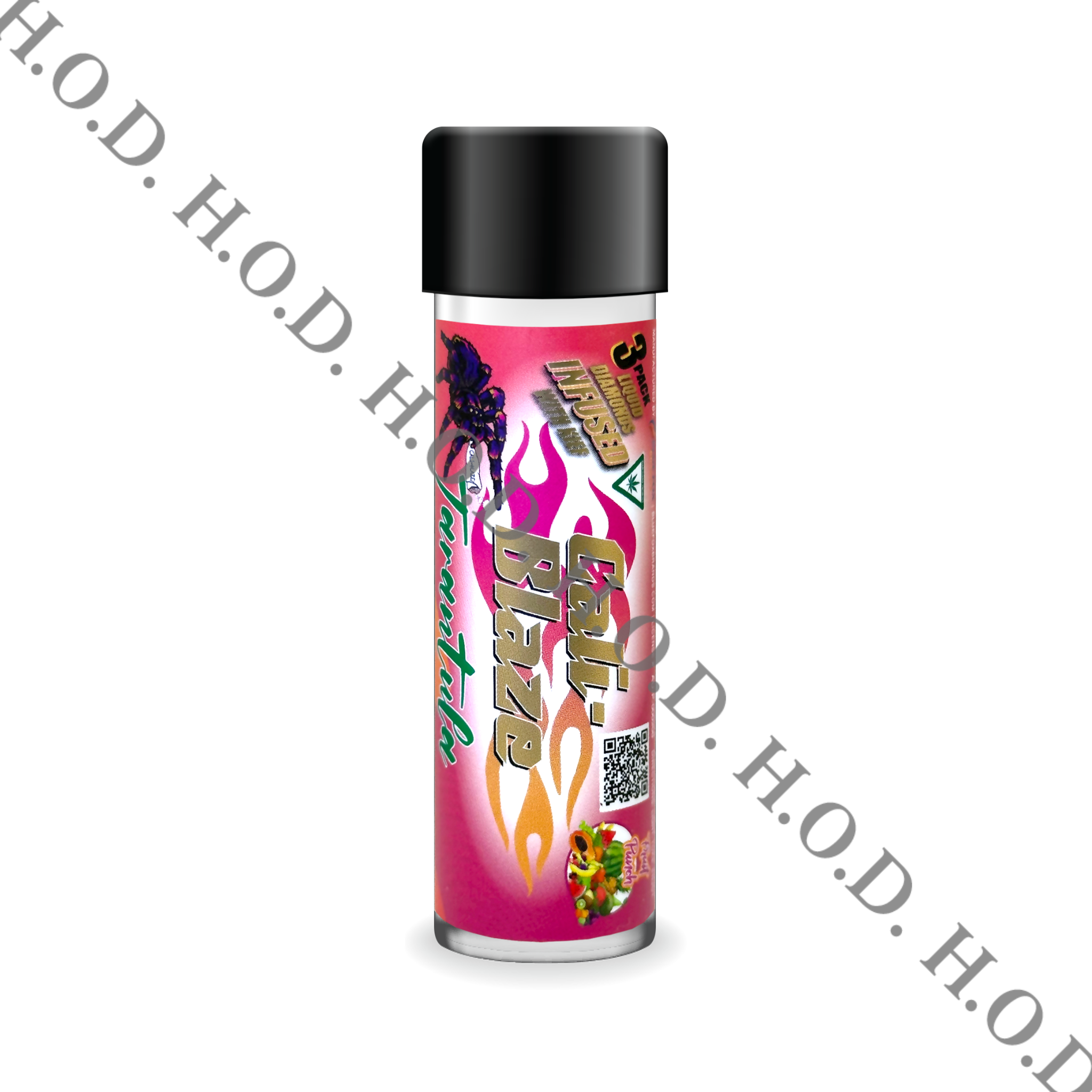 Photograph of product: Cali-Blaze Fruit Punch Tarantula Infused Pre-Roll 1g 3 Pack