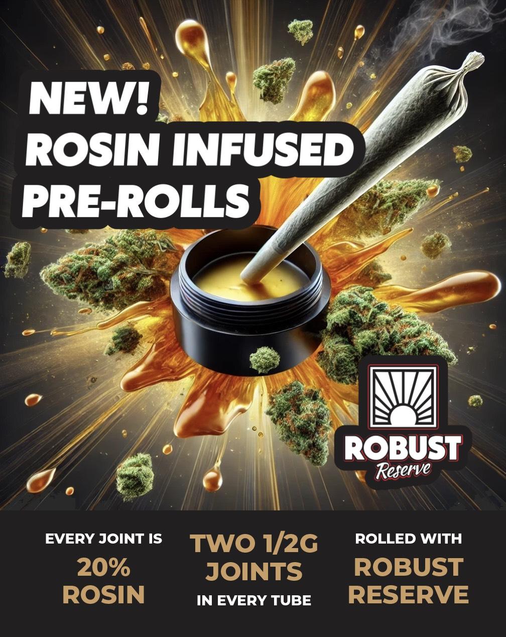 Photograph of product: Florida Oranges - Rosin Infused Pre Roll  - 2pk - Total