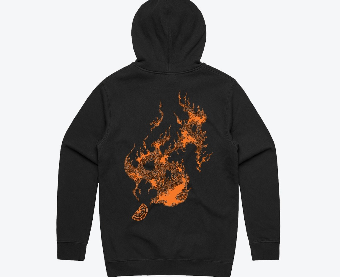Photograph of product: Blaze Orange Hoodie L