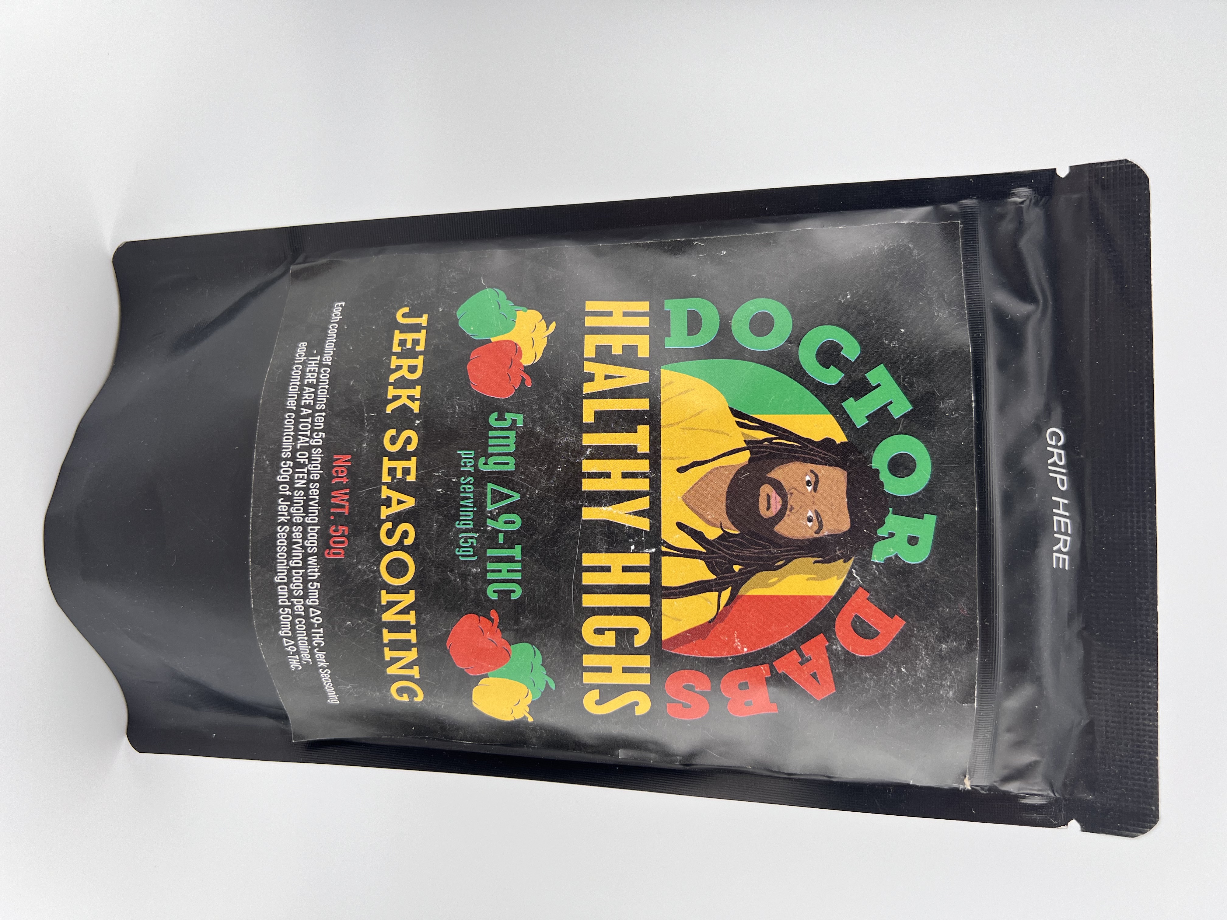 Photograph of product: Doctor Dabs - TH-oui Jerk Seasoning - 5mg per serving - 10 ct