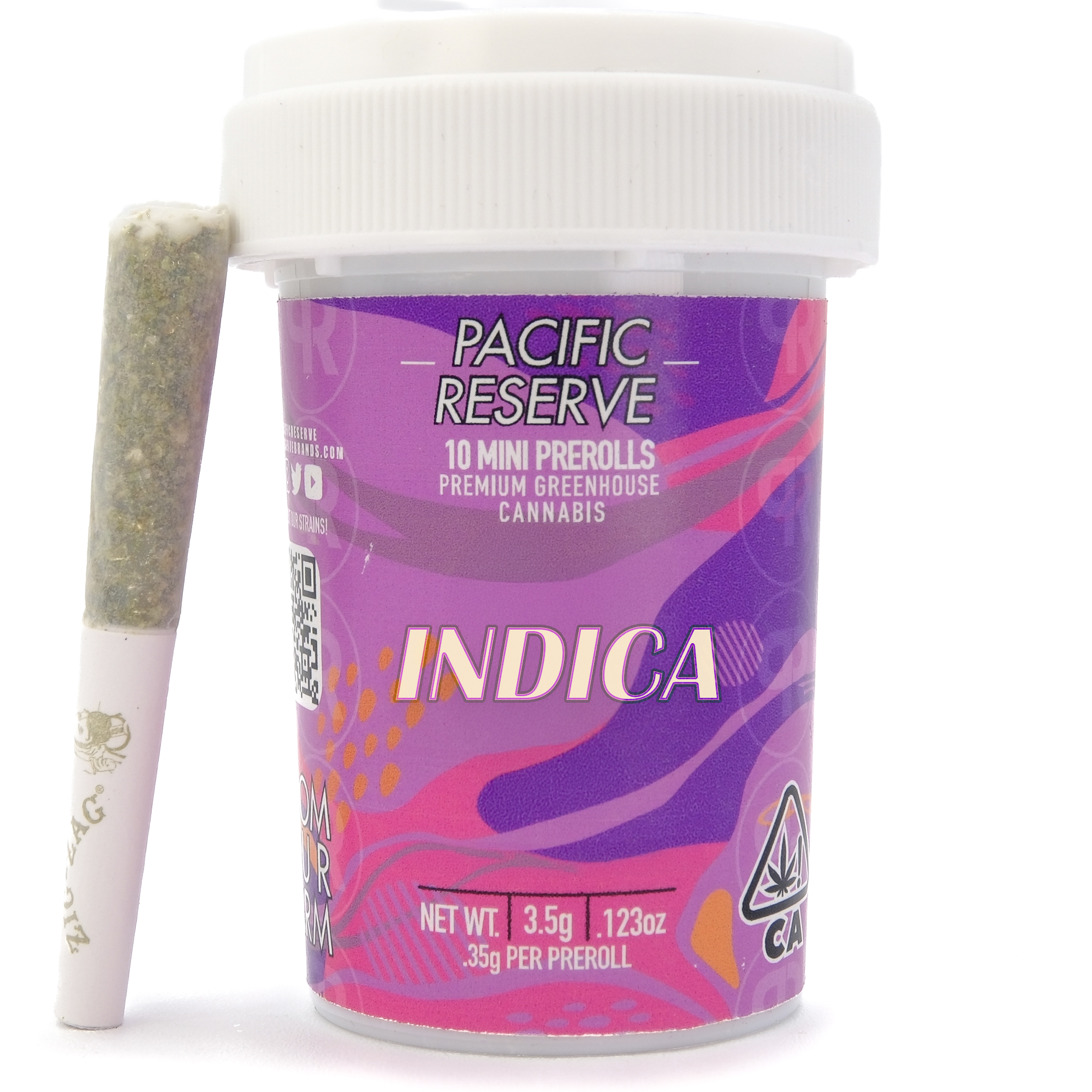 Photograph of product: Cream Grape 3.5g 10 Pack Mini Pre-Rolls - Pacific Reserve