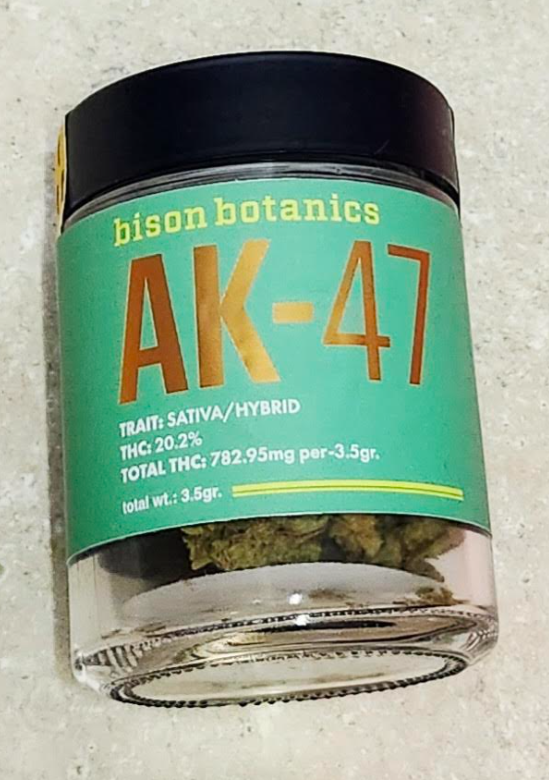 Photograph of product: AK-47 Flower | Oui'd Dominant | Bison Botanics - 3.5g