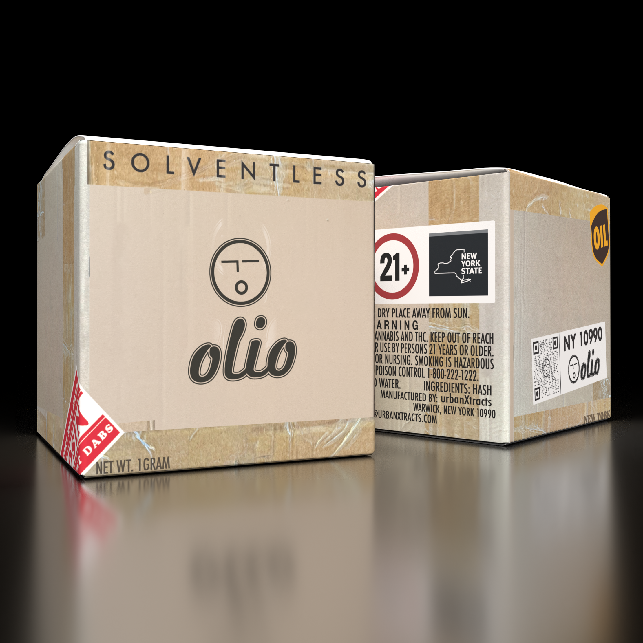 Photograph of product: Olio - Straw Jelly Cold Cure Live Rosin - 1g
