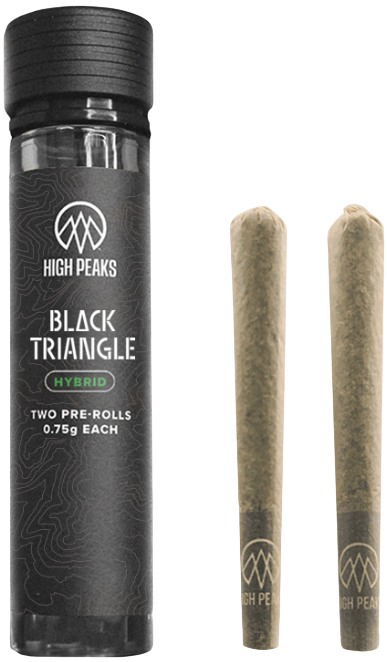 Photograph of product: Black Triangle - Pre-Roll 2 Pack (1.5g)