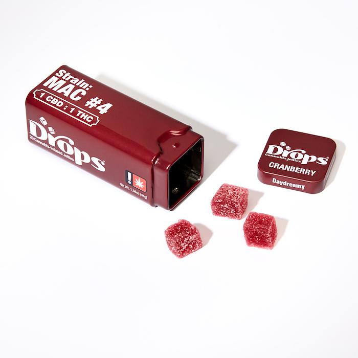 Photograph of product: Drops 20pc - Cranberry 1:1 - 100mg - CBD