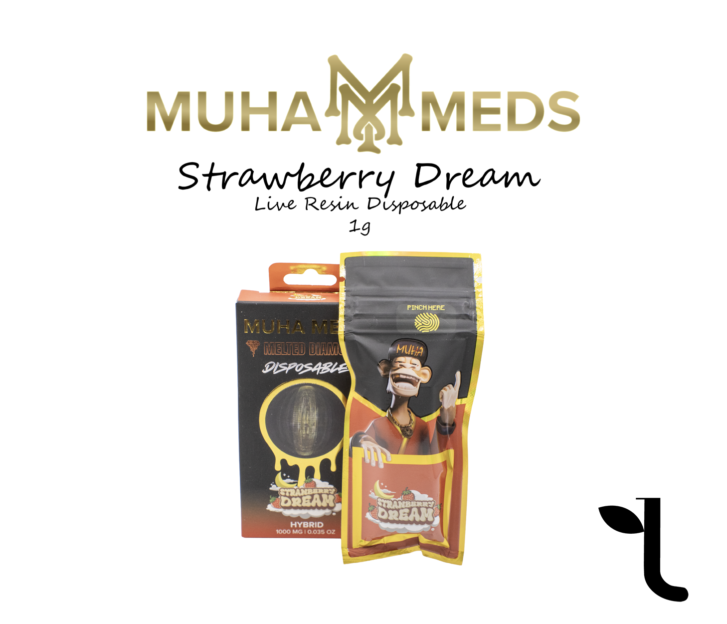 Photograph of product: Muha Meds | Strawberry Dream | Melted Diamonds