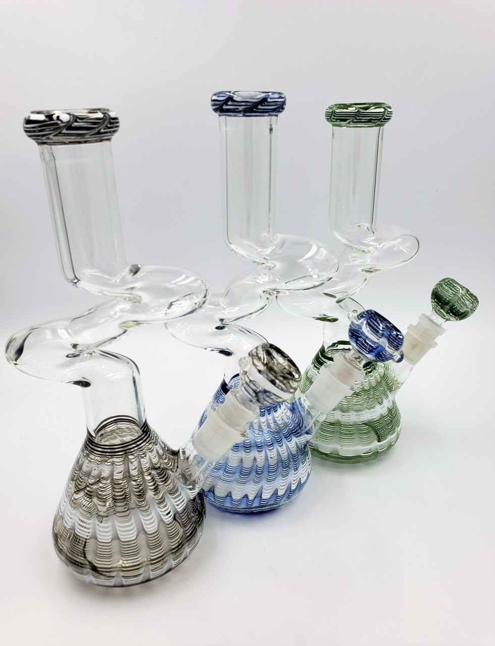 Photograph of product: 10" Curved Zong Style Bong | Assorted Colors