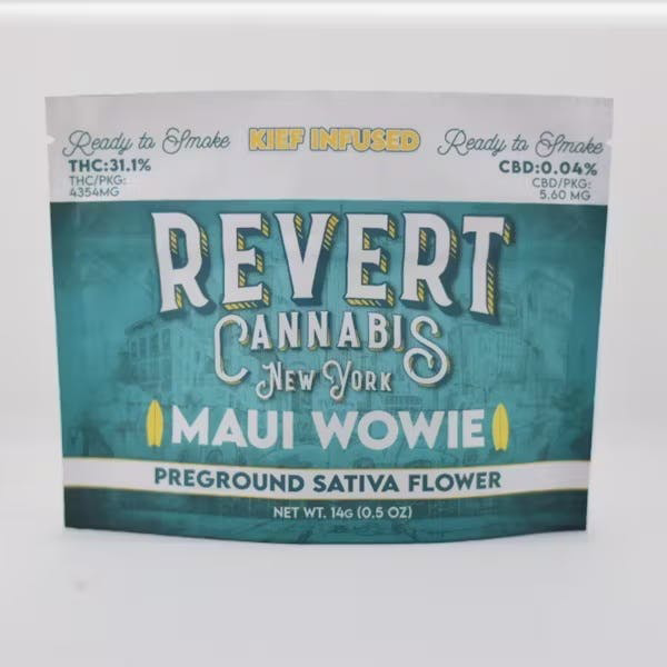 Photograph of product: Maui Wowie - Kief Inf. Preground - Revert Oui'd - 14g