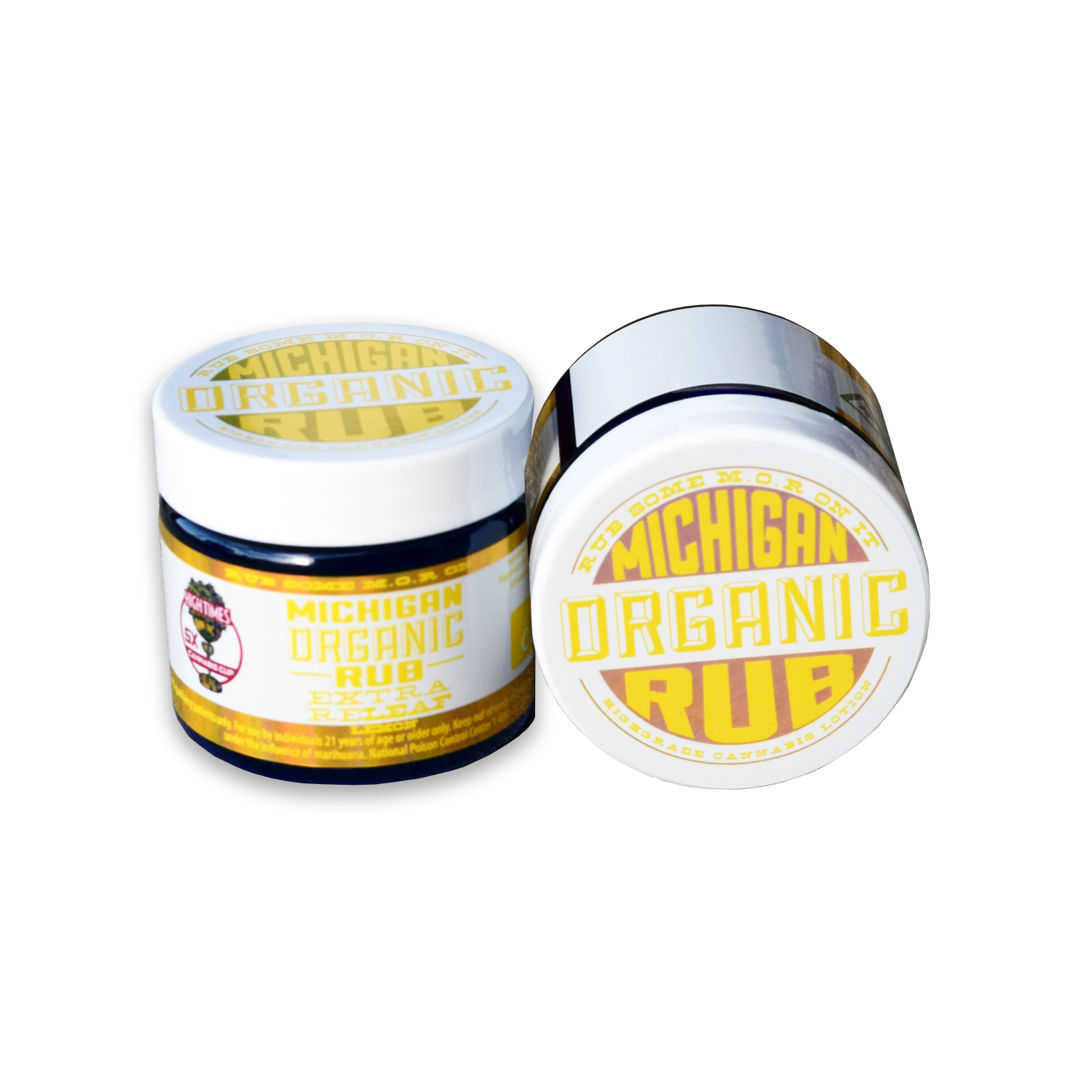 Photograph of product: Michigan Organic Rub - Extra Releaf - Lemon (3oz)