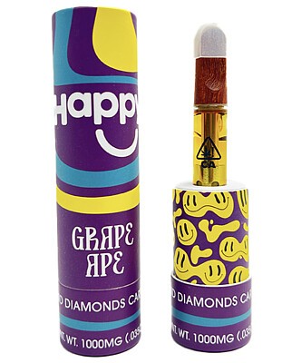 Photograph of product: Happy | Grape Ape 1g Cartridge   1 G