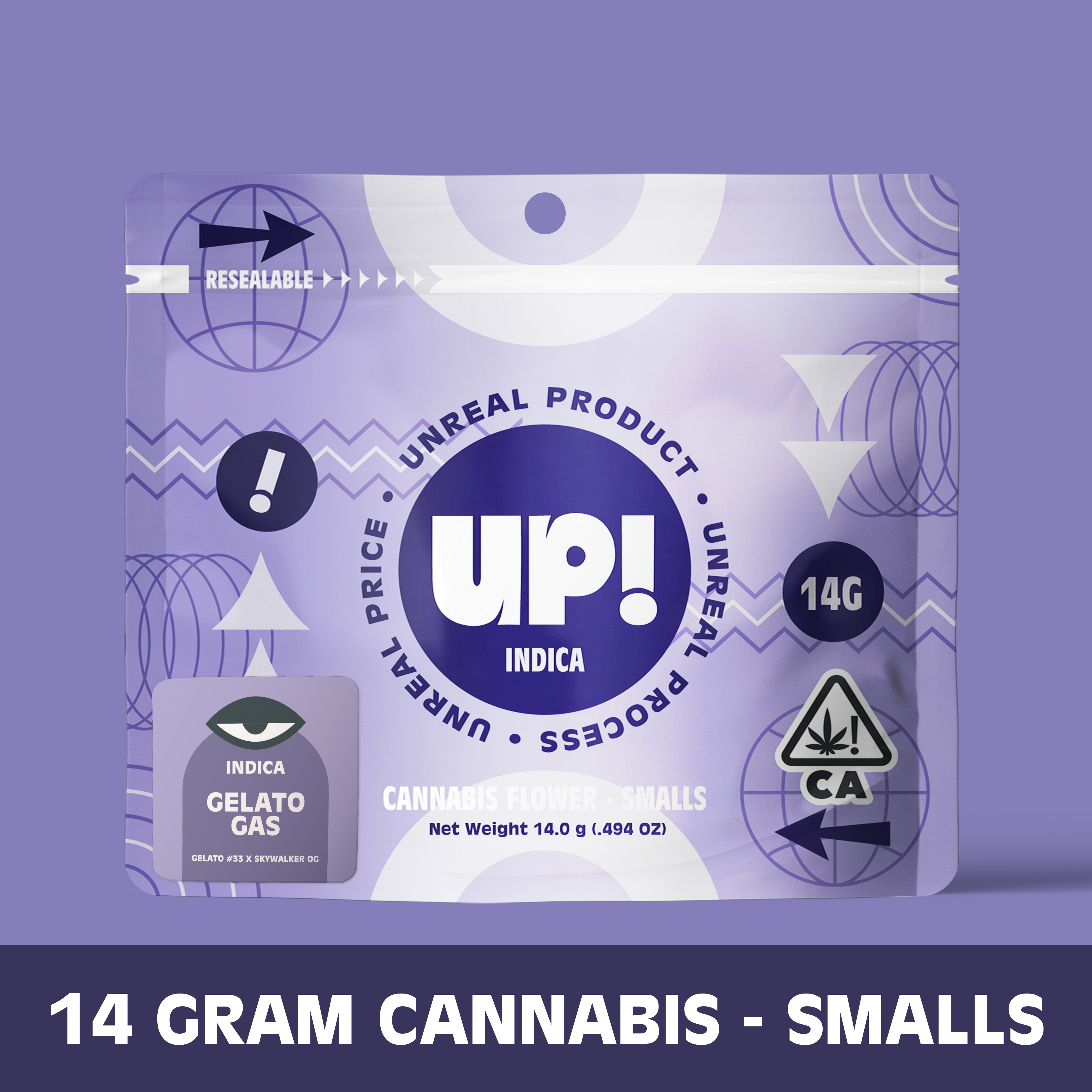 Photograph of product: UP! - Gelato (Oui'd) Oui'd Smalls - 14g