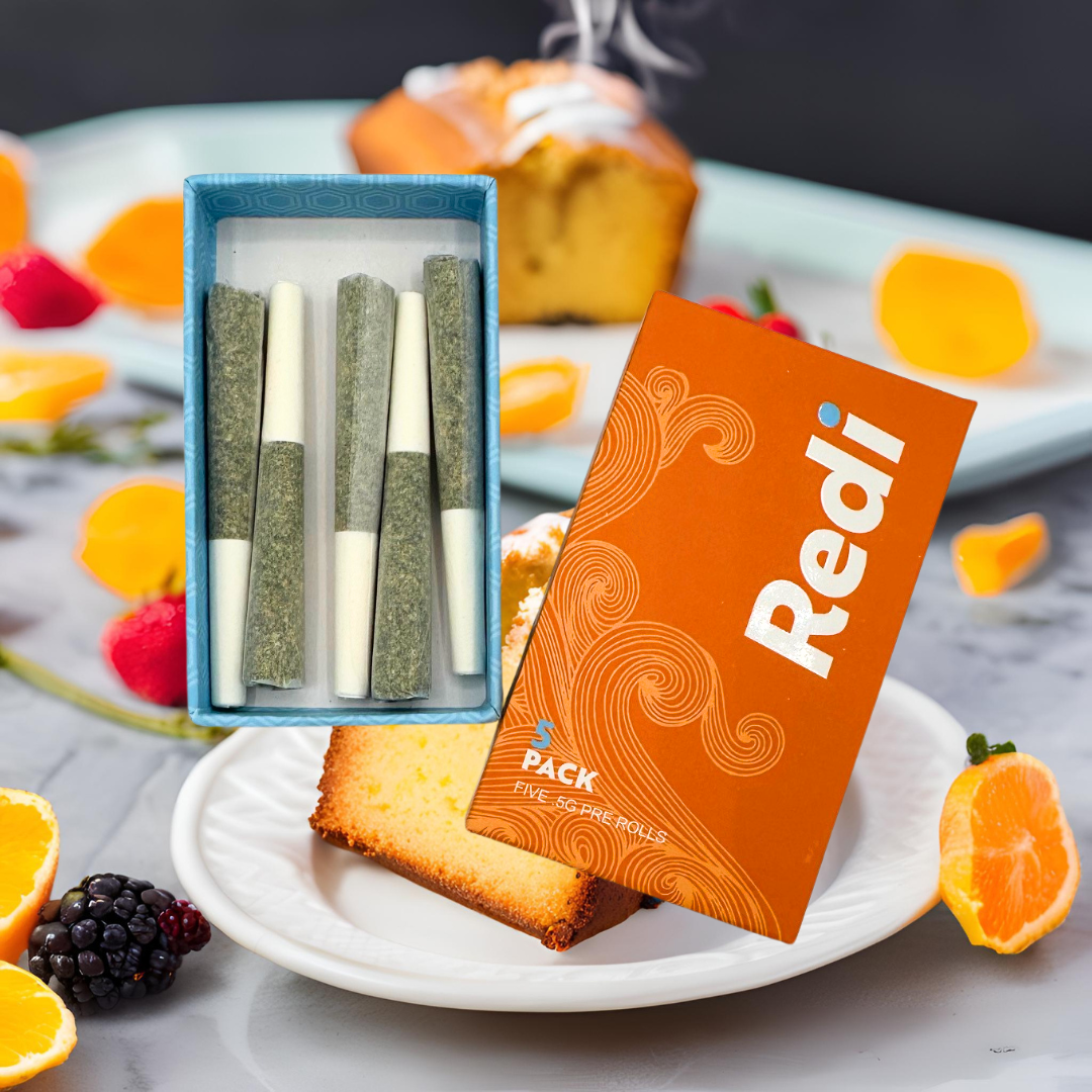 Photograph of product: London Pound Cake 75 | Pre-Roll 5pk (0.5g each)