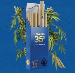 Photograph of product: D. Lowell 35s 10pk x .35g Tall Pre Rolls - Stargazer - 