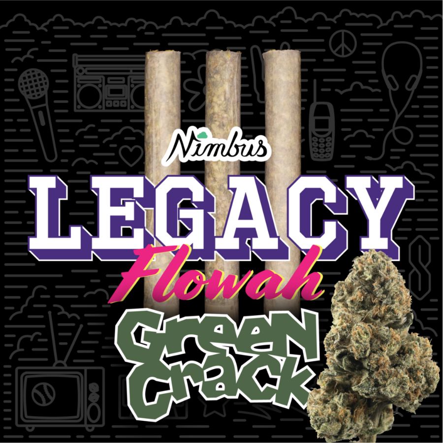 Photograph of Product: Green Crack Preroll 3 Pack