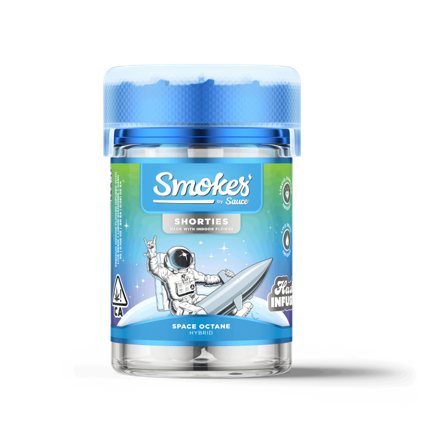 Photograph of product: Smokes - Space Octane - Triple Infused Pre Rolls - 5 Pack - - Hybrid