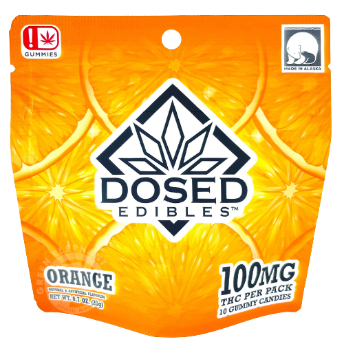 Photograph of product: Orange Gummies 10-Pack 100mg