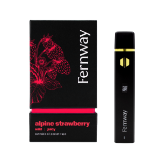 Photograph of product: Fernway | Vape | Disposable | Alpine Strawberry | 2.0g