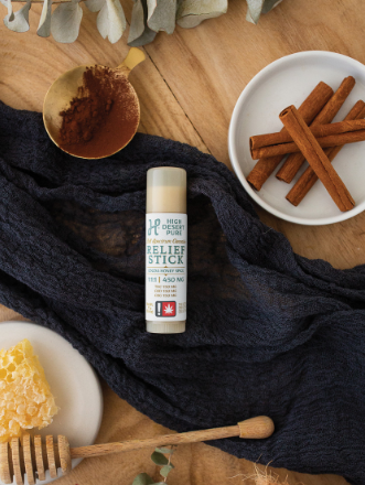 Photograph of product: High Desert Pure - COCOA HONEY SPICE - Relief Stick - (300mg) - H