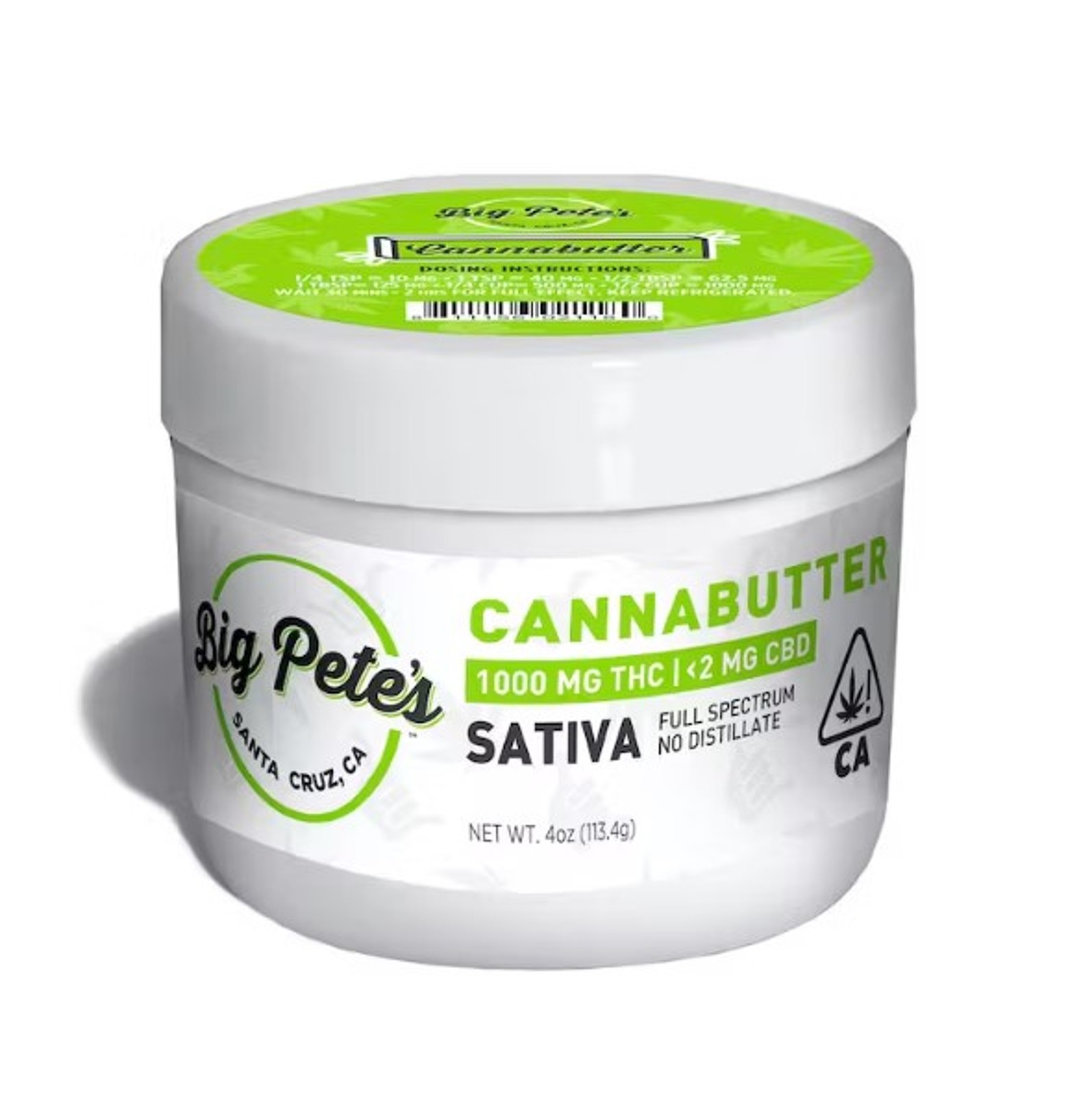 Photograph of product: BIG PETES: Oui'd CANNABUTTER 1000MG