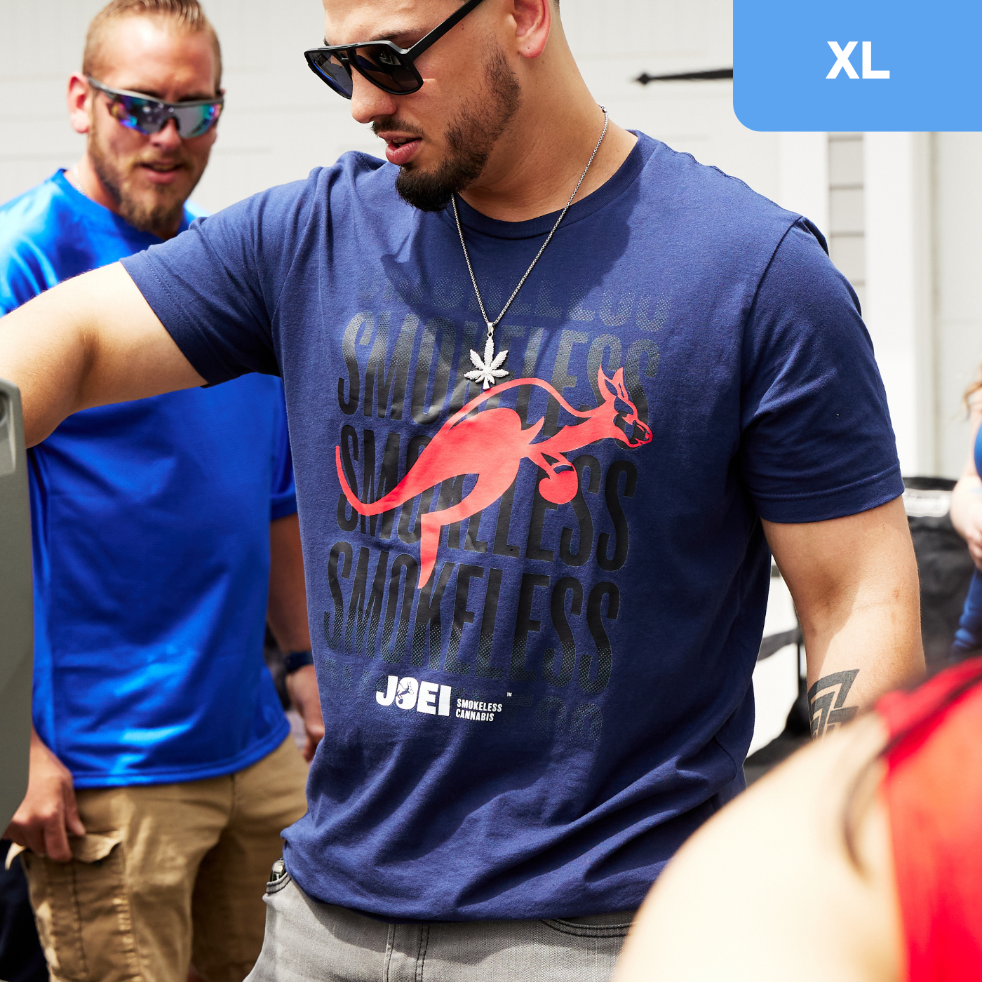 Photograph of product: JOEI | T-Shirt | Smokeless Fade | Navy I XL