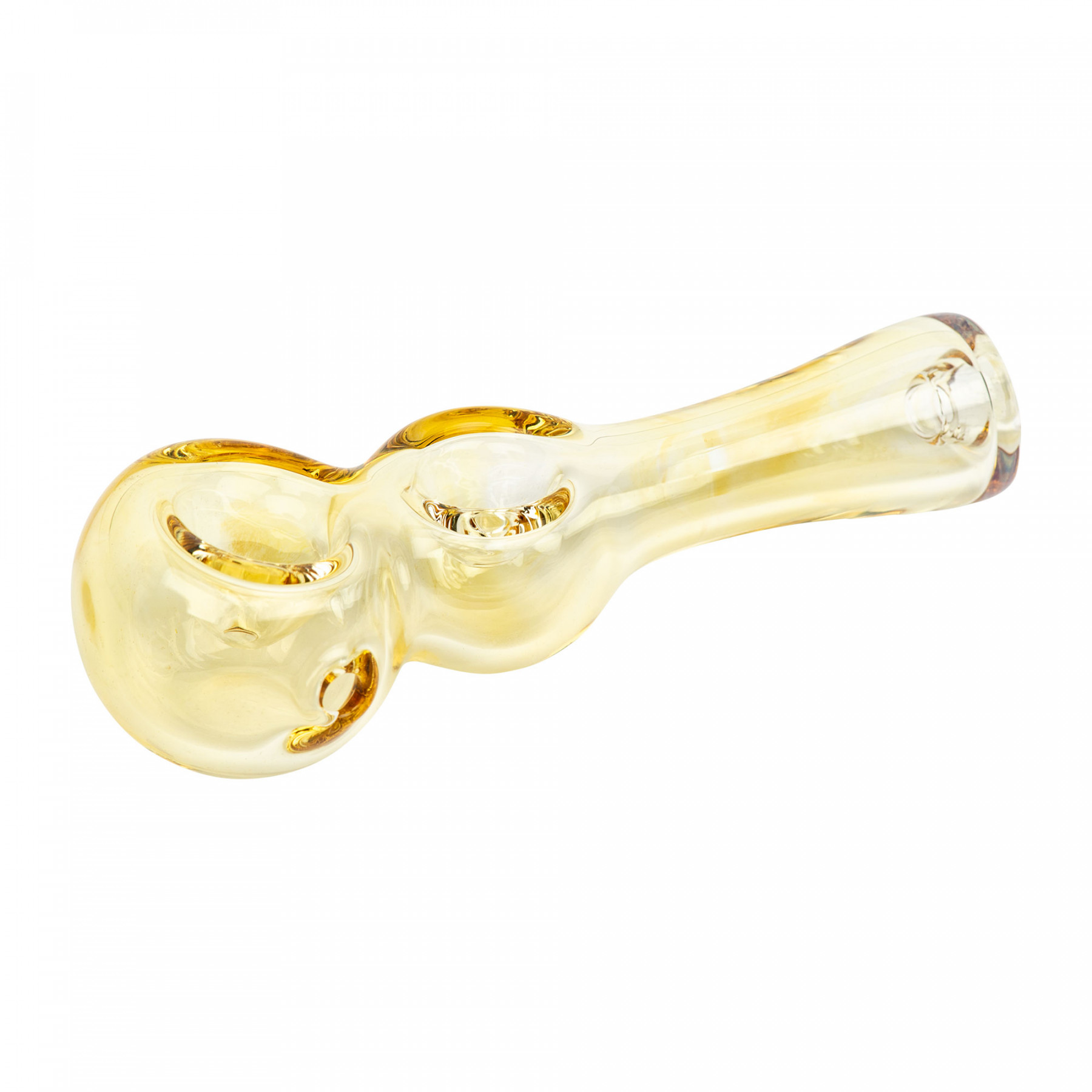 Photograph of product: Red Eye Glass 4.5" Colour Change Twice Baked Hand Pipe W/2 Bowls & Ash Catcher Mouth