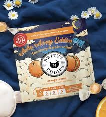Photograph of product: Betty's Eddies Ache Away Orange Creme Fruit Chew 10pk | 100mg