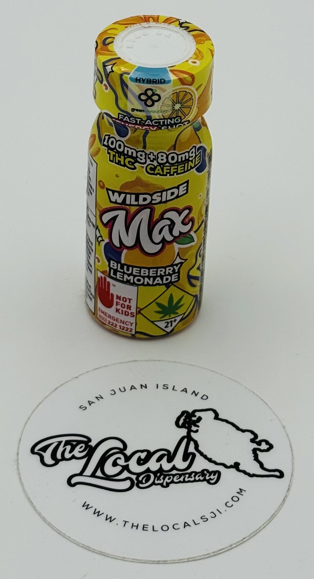 Photograph of product: Wildside Shot - Blueberry Lemonade Max Elevate